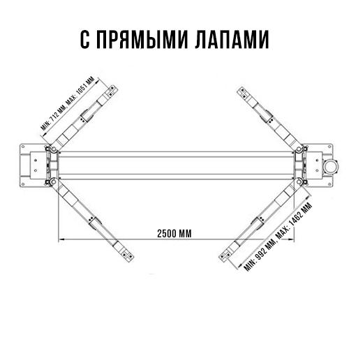 Двухстоечный автомобильный подъемник SYSTEM T4i