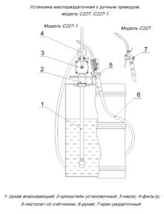 Установка маслораздаточная С-228