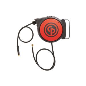 Шланг на автоматической катушке, полиуретановый 8х12 мм, 10 м, резьба 1/4" KING TONY 79912-10