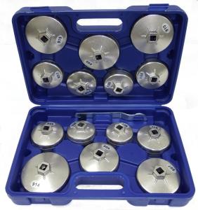 Съемники масляных фильтров алюминиевые (15 предметов) TA-A1012