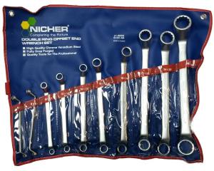 Ключи накидные 75° 27-900M-S10C-NR (набор 10шт) NICHER®