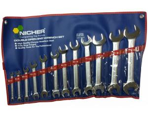 Ключи рожковые 27-550M-S12C-NR (набор 12шт) NICHER®