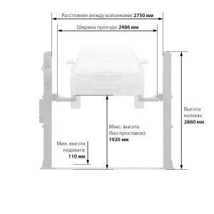 Автомобильный подъемник Launch TLT-235SBA