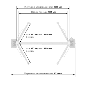 Автомобильный подъемник Launch TLT-250AT (C)
