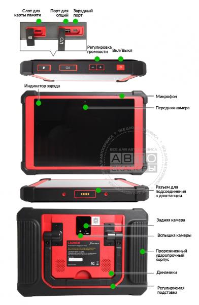 Многофункциональный диагностический сканер LAUNCH X431 PADV