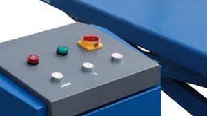 Подъемник ножничный 3,5т, с встроенными адаптерами для SUV авто, 380В (синий)