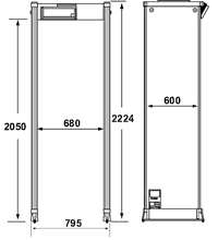 Арочный металлодетектор Ceia SMD 600/PTZ Multi Zone