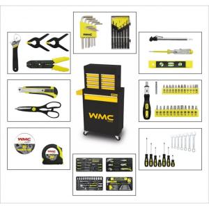 Тележка инструментальная с набором инструментов 257пр