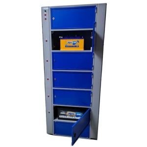 Аккумуляторный шкаф-стеллаж вертикальный для 4 АКБ ЗУ-3М-4(ВИ) Комета-С