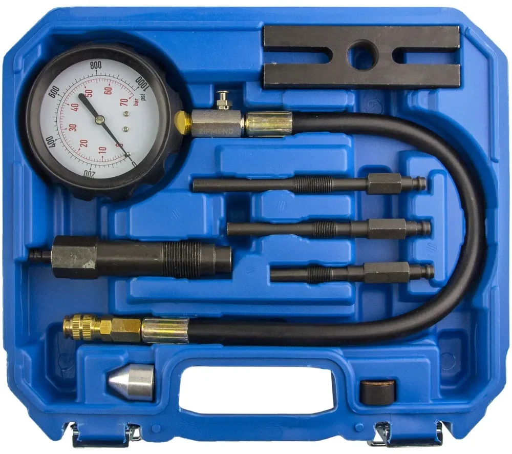 Компрессометр дизельный (0–70bar), 17 предметов ZIPMEND
