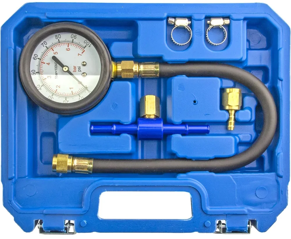 Набор для измерения давления топлива (0–7bar), 8 предметов, ZIPMEND