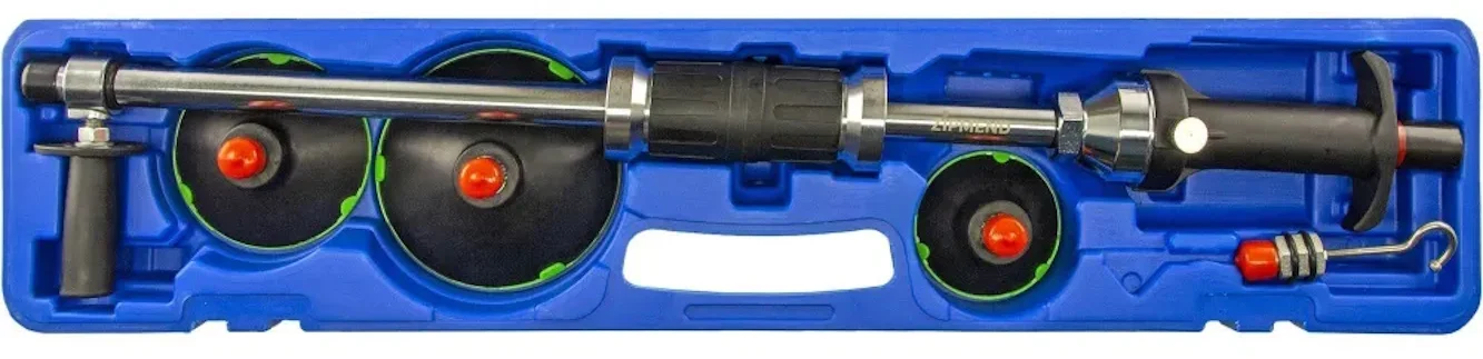 Обратный молоток с встроенным насосом (инструмент для ремонта вмятин) присоски 75 , 100, 125мм., ZIPMEND