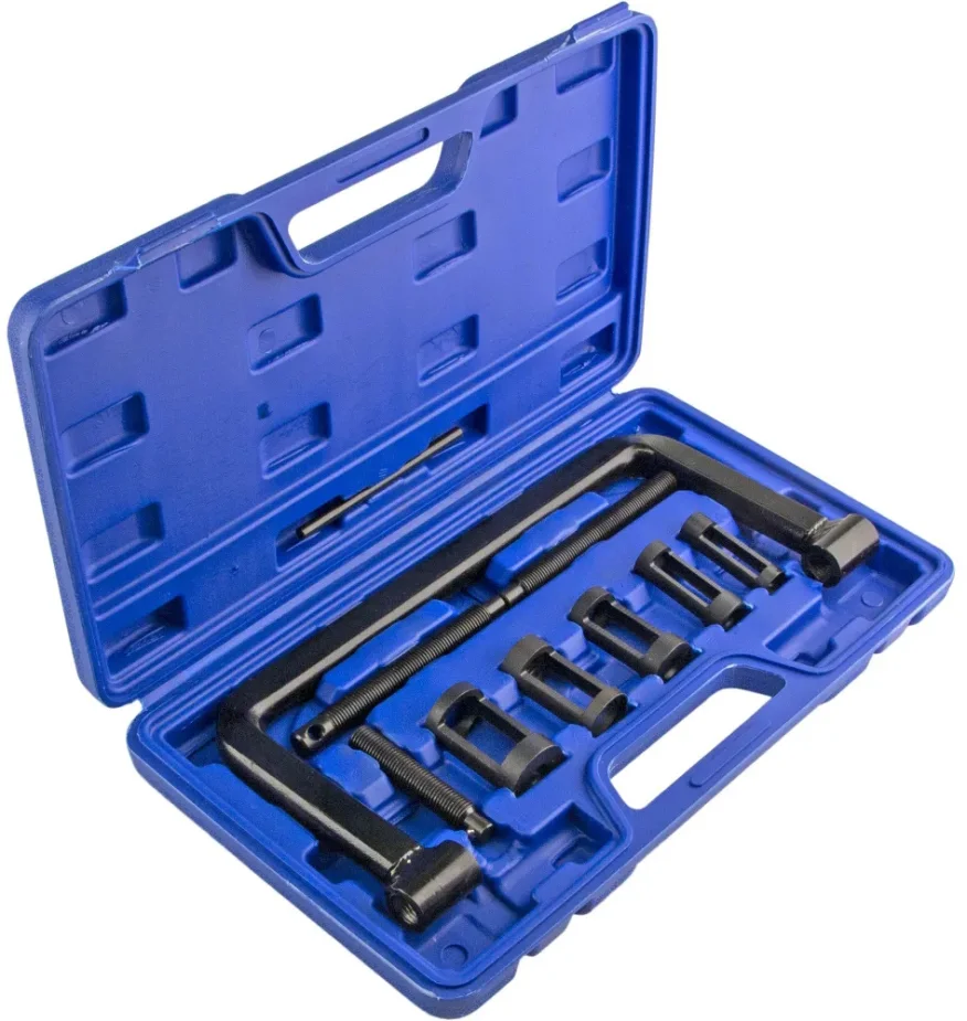 Рассухариватель клапанов универсальный струбцинного типа с насадками, 16–30мм, 8 предметов, ZIPMEND