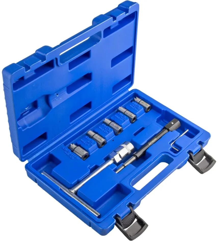 Набор фрез для восстановления гнёзд дизельных форсунок, 7 предметов, ZIPMEND