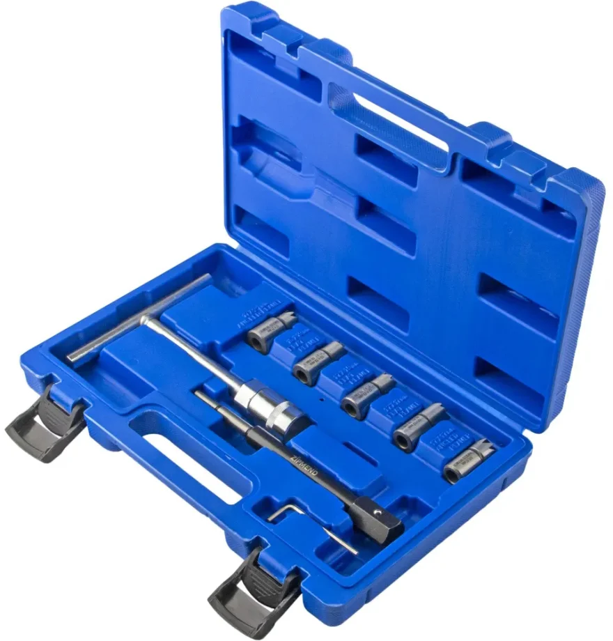 Набор фрез для восстановления гнёзд дизельных форсунок, 7 предметов, ZIPMEND