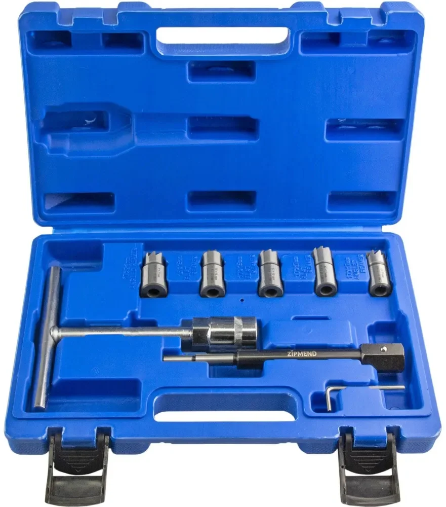 Набор фрез для восстановления гнёзд дизельных форсунок, 7 предметов, ZIPMEND