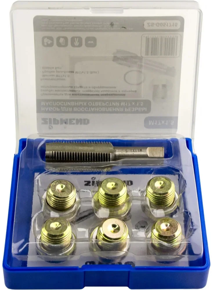 Набор для восстановления резьбы маслосливных отверстий M17 x 1,5мм., ZIPMEND
