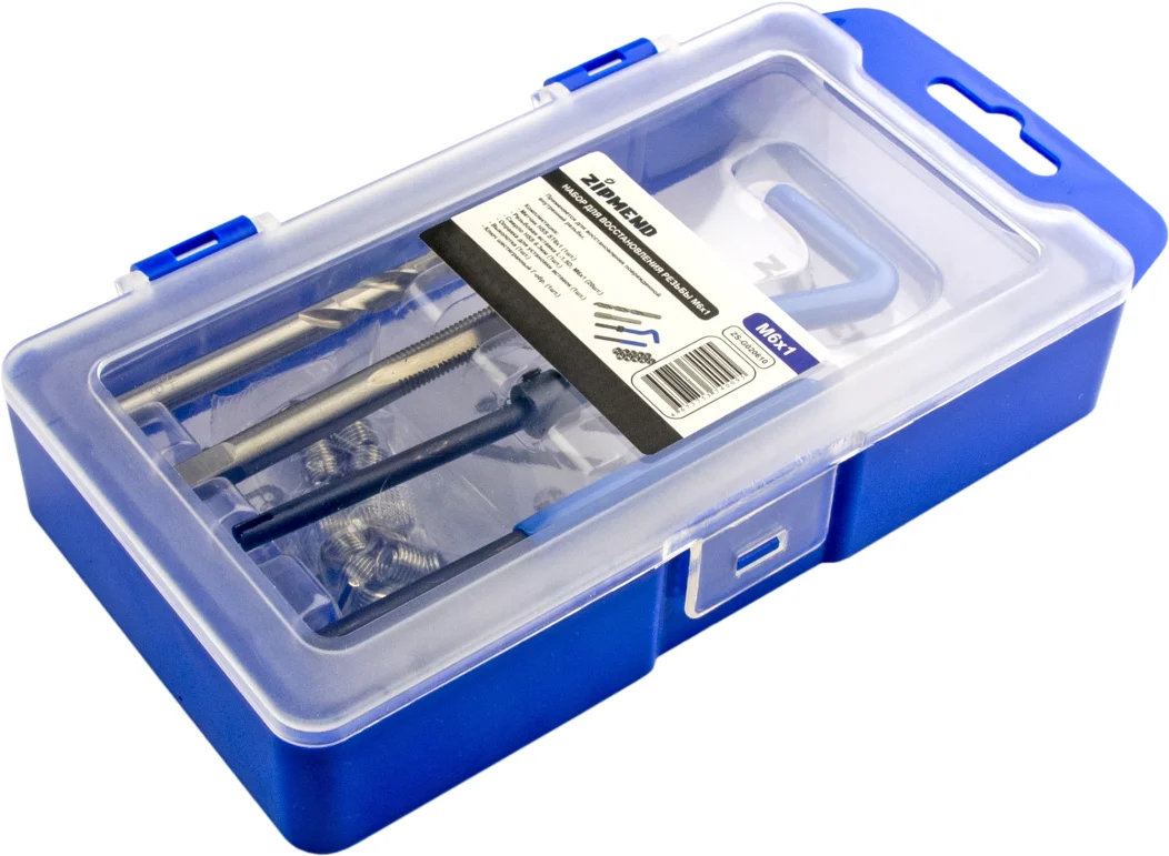 Набор для восстановления резьбы M6 х 1.0 мм., ZIPMEND