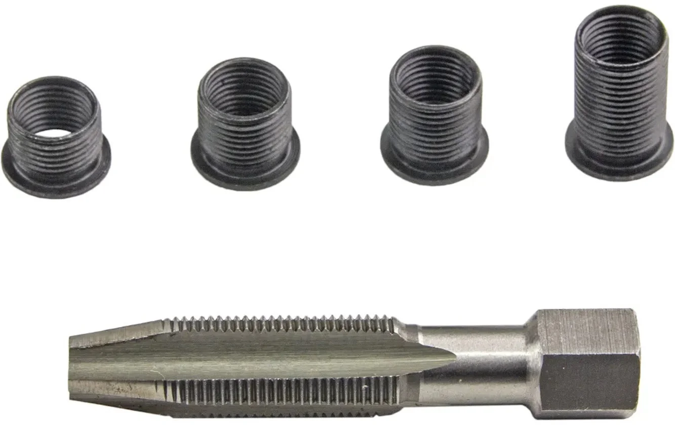 Набор для восстановления резьбы отверстий свечей накаливания M10 x 1мм., 5 предметов, ZIPMEND