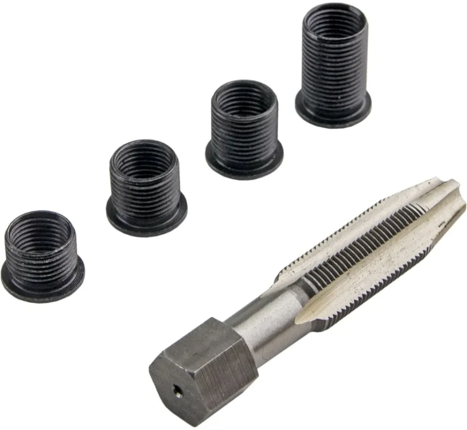 Набор для восстановления резьбы отверстий свечей накаливания M10 x 1мм., 5 предметов, ZIPMEND