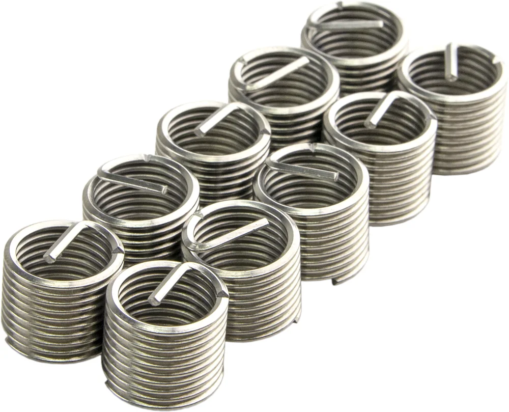 Вставка резьбовая для восстановления резьбы M10 х 1.25 мм., 10 штук, ZIPMEND