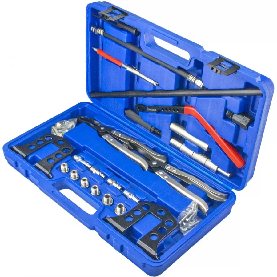 Рассухариватель клапанов универсальный с набором для замены маслосъемных колпачков.