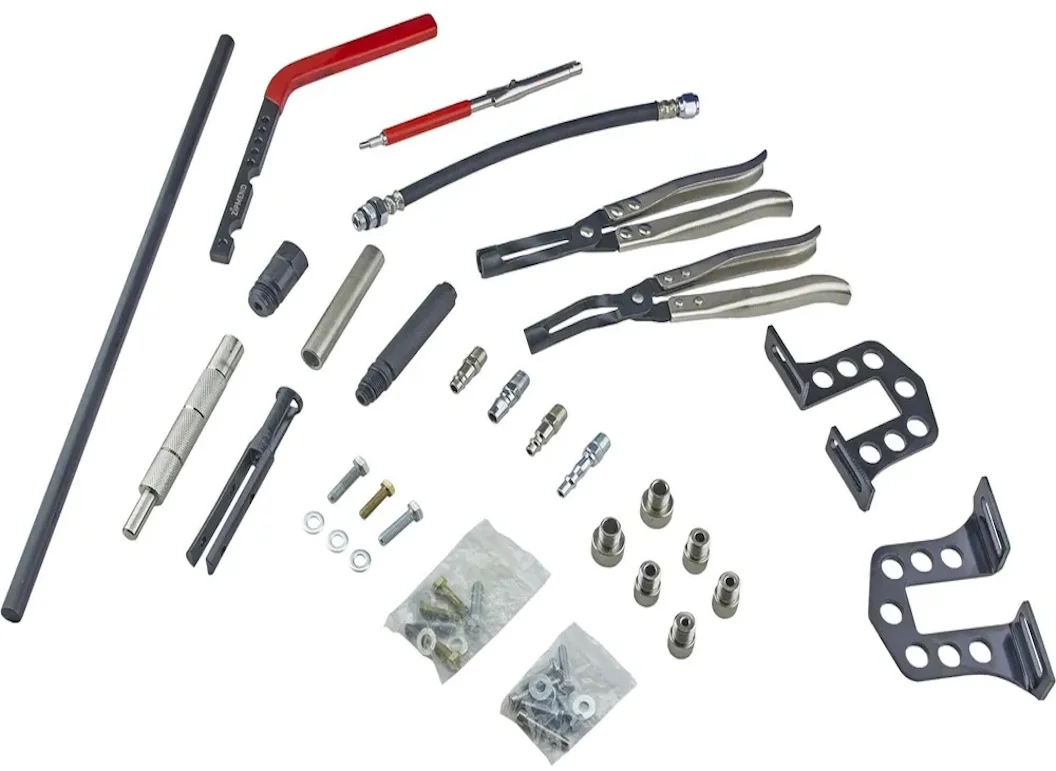 Рассухариватель клапанов универсальный с набором для замены маслосъемных колпачков.