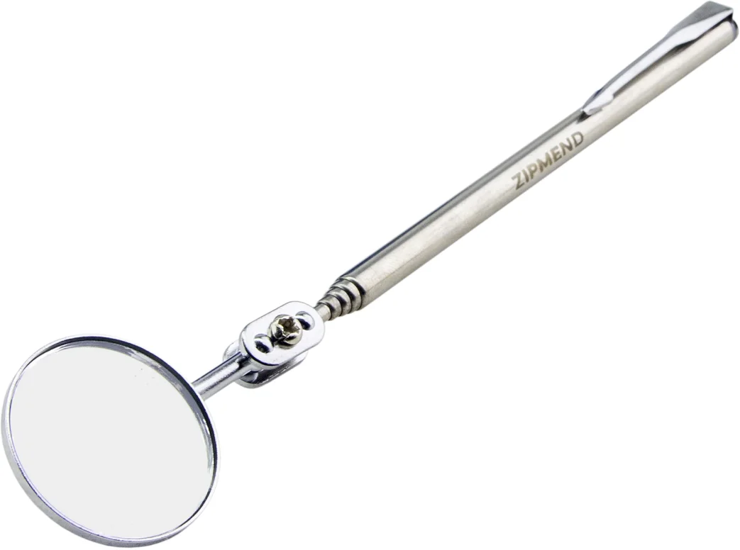 Телескопическое зеркало инспекционное круглое Ø30мм, L-165–490мм