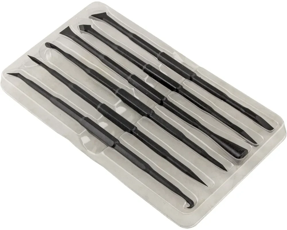 Набор приспособлений для демонтажа колец, сальников, 6 предметов