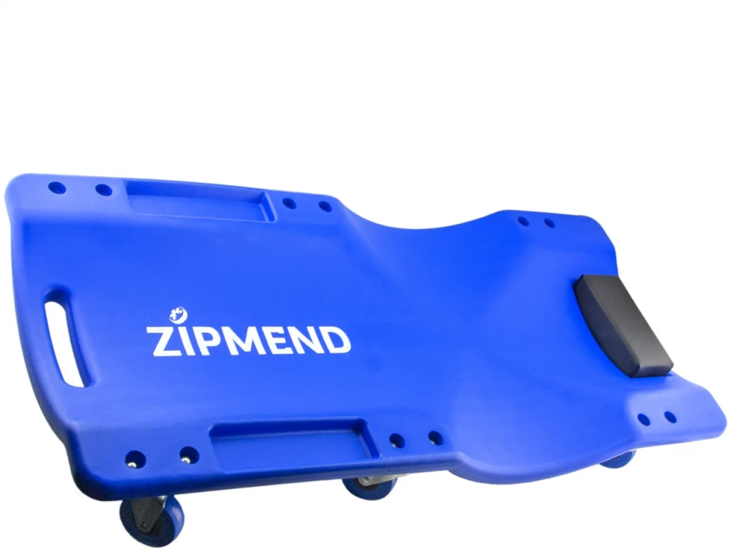 Лежак ремонтный подкатной, пластиковый, 6 колёс