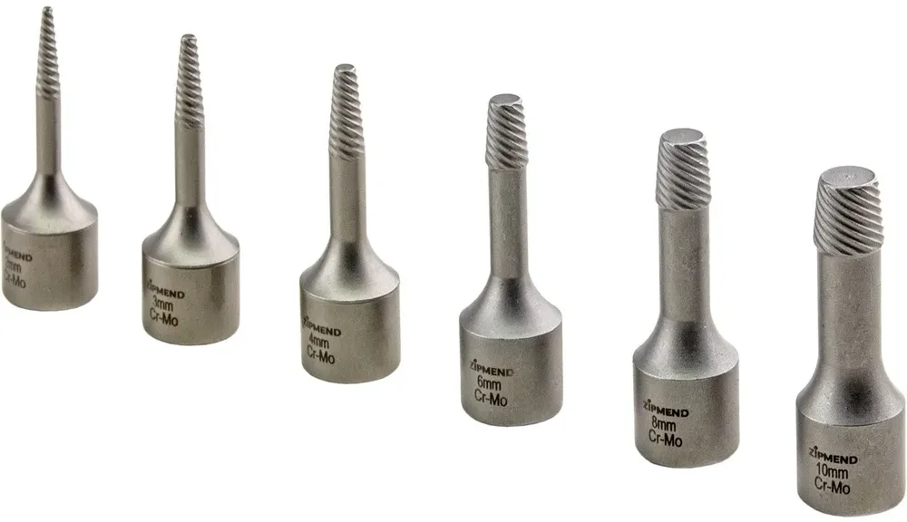 Набор экстракторов для извлечения сломанного крепежа, 6пр. CR-MO