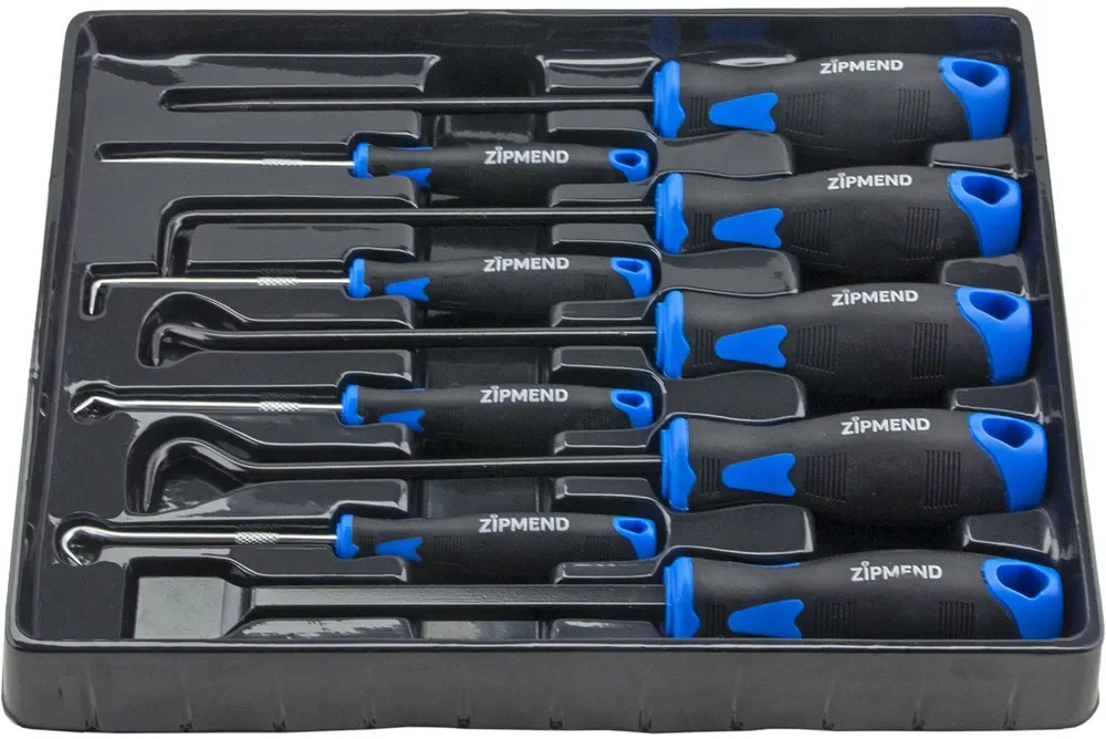 Набор инструментов для демонтажа сальников, уплотнителей и остатков герметика, 9пр.