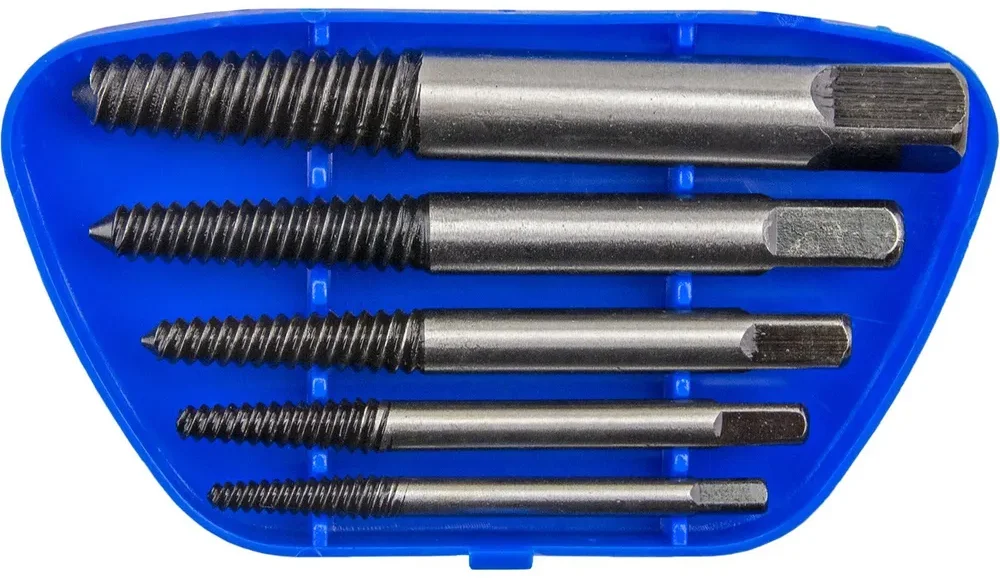 Набор экстракторов для извлечения сломанного крепежа М3-М18, 5пр. CR-MO