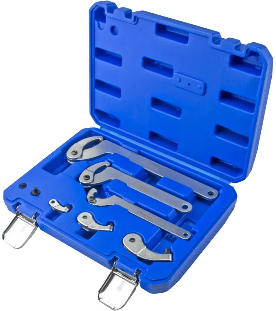 Набор радиусных ключей для круглых шлицевых гаек 35–120мм, 8пр.