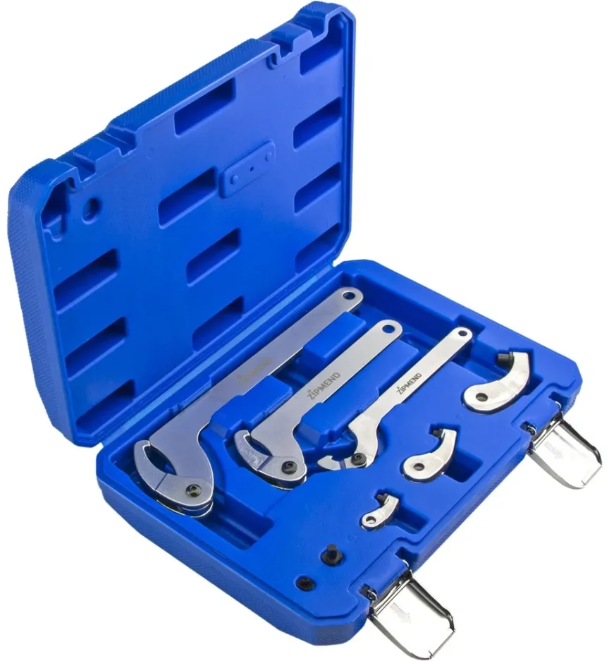 Набор радиусных ключей для круглых шлицевых гаек 35–120мм, 8пр.