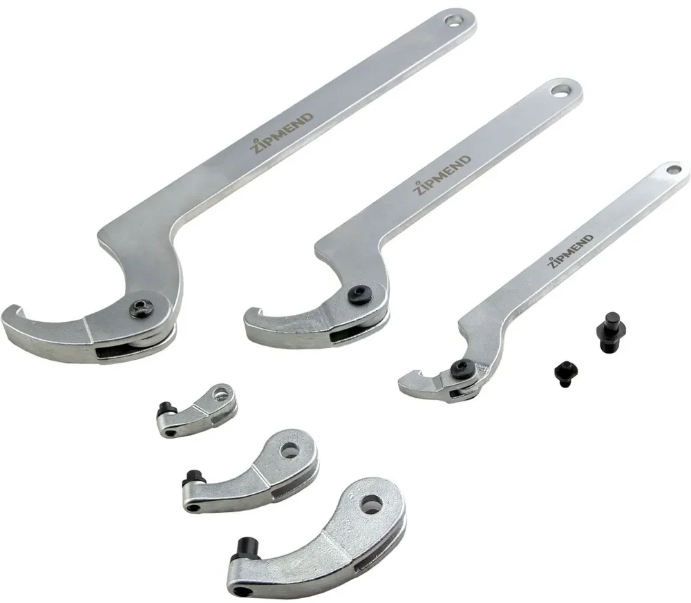 Набор радиусных ключей для круглых шлицевых гаек 35–120мм, 8пр.