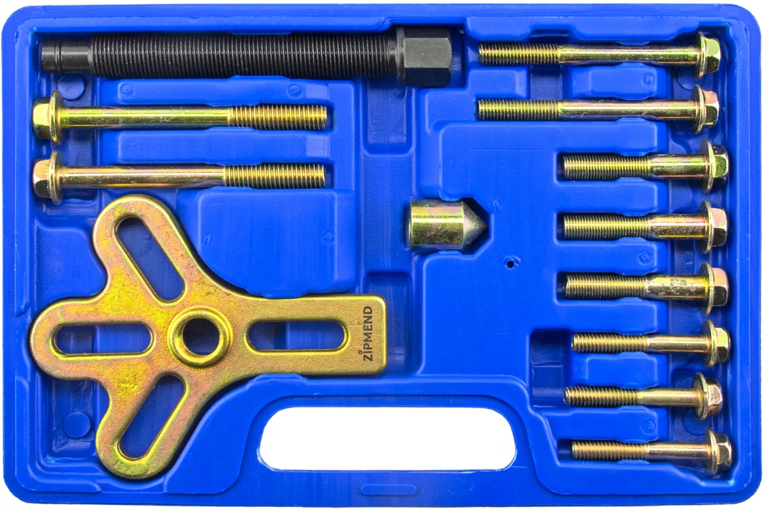 Съемник универсальный с болтовыми захватами 30–120мм, 13предметов, ZIPMEND