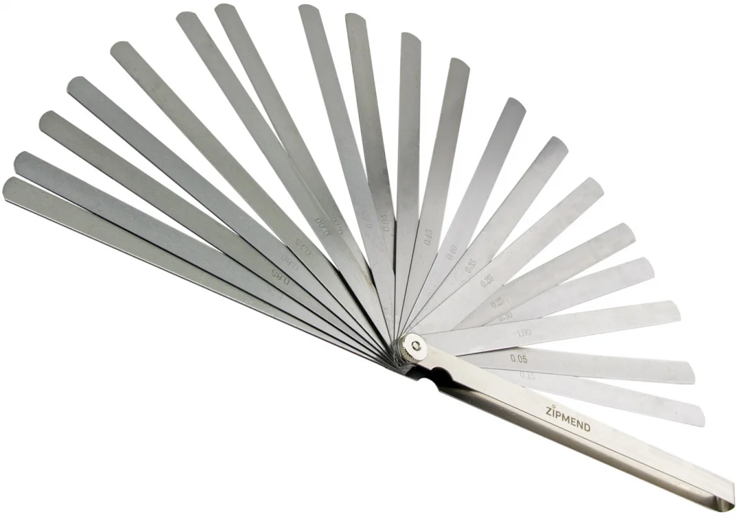 Набор щупов удлиненных 0.05–1.0мм, L-200мм, 20 предметов, ZIPMEND
