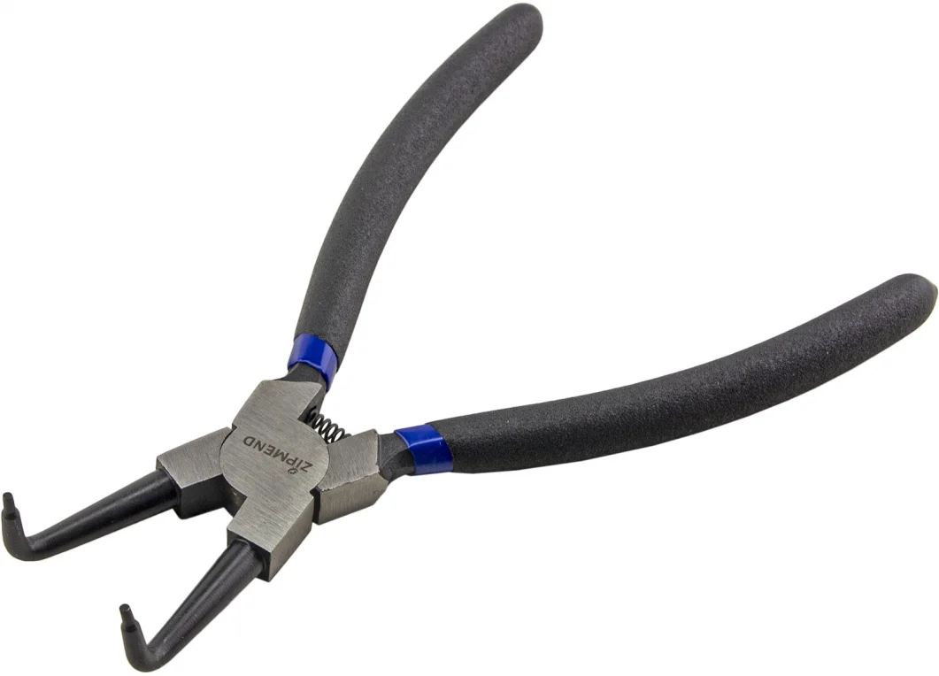 Съемник стопорных колец загнутый (сжим) L-230мм., ZIPMEND