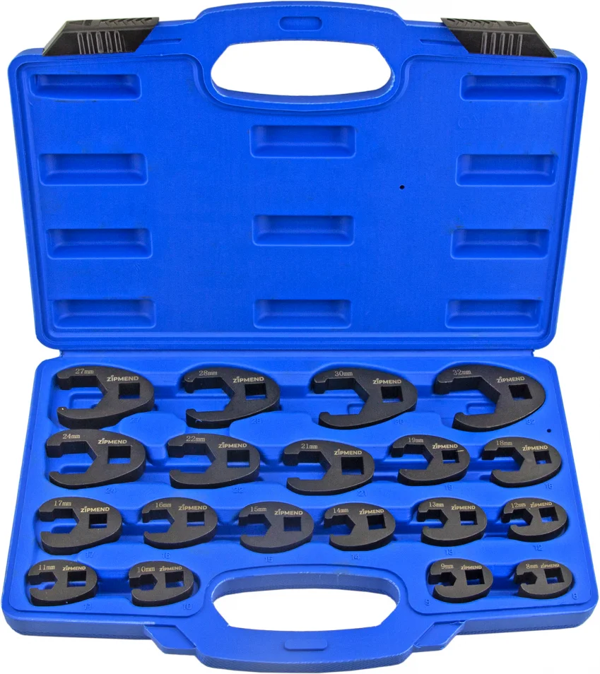 Набор ключей разрезных односторонних 8–32мм., 19 предметов, ZIPMEND