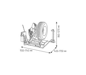 Шиномонтажный станок ГШС-515А
