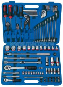 Набор инструментов универсальный, дюймовый, 85 предметов KING TONY 7085SR