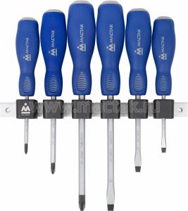 Набор силовых отвёрток с держателем, 6 предметов МАСТАК 04-6GRB